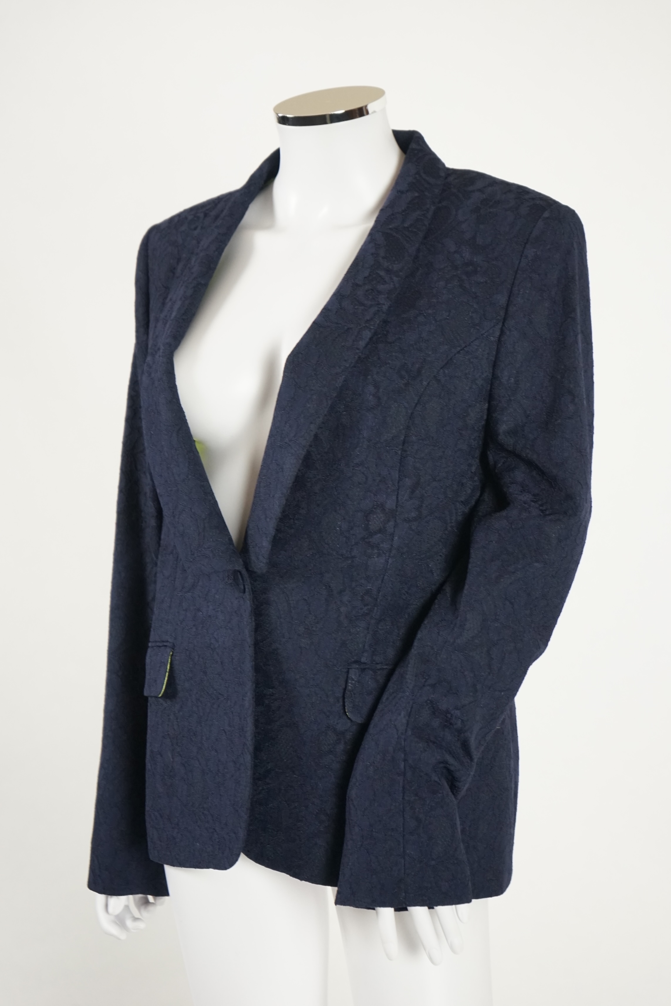 Three lady's jackets, brands include Le Salmondes Femmes, and Luisa Spagnoli. Approx size 14-16 Proceeds to Happy Paws Puppy Rescue